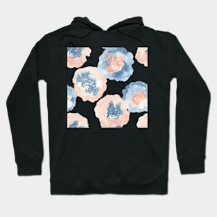 Lighted Painted Flower Patterns Hoodie